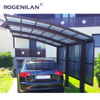Cochera de Diseño Moderno con Techo Arqueado, Impermeable y Personalizada de Alta Calidad