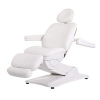 Table de soin électrique en cuir PU Hengzhuo à 4 moteurs, chaise inclinable moderne avec éponge haute densité pour salon de beauté