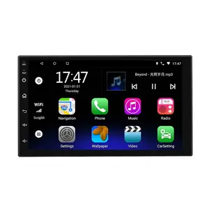 7 ''2 DIN autoradio Android 9.0 GPS Navi écran de voiture pour Apple Carplay et Android Auto FM Autoradio multimédia BT miroir lien