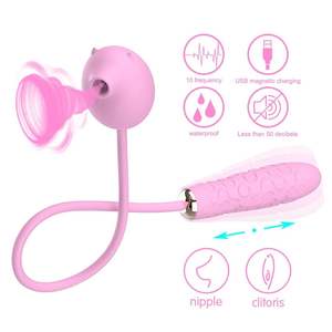 Volwassen Seksspeeltjes Voor Vrouwen Met Dubbele Tepelstimulator Clitoraal Massageapparaat G-Spot Masturbator Dildo Vibrator Alles-In-Één Vibrerend - Product Image 5