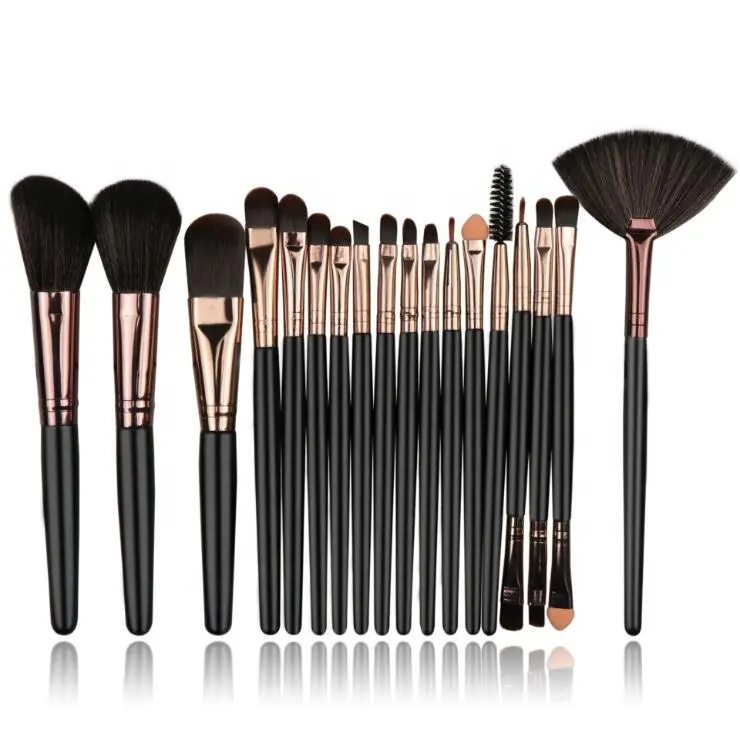 18Pcs Free Combination Eye Shadow Custom New Private Label High Quality Face Brushes Makeup for Eyeliner Eyebrow Eyelash