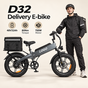 Bicicleta Eléctrica de Reparto D32, 48V32Ah, 128km de Autonomía, Neumático Antipinchazos 20x4.0, Venta al por Mayor de Fábrica, OEM - Product Image 1