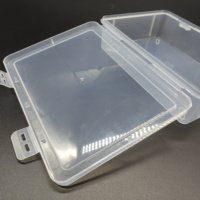 Boîte en plastique transparente rectangulaire en PP pour le rangement à domicile et au bureau, emballage