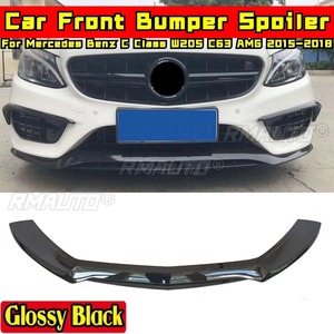 Spoiler de pare-chocs avant W205 C63 AMG Noir brillant Style sportif pour Mercedes Benz Classe C W205 C63 AMG 2015-2018 Accessoires de voiture - Product Image 1