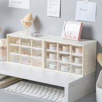 Vente en gros de mini armoire à tiroirs à 9 compartiments, boîte à bijoux, boîte à cosmétiques, organisation de rangement familial