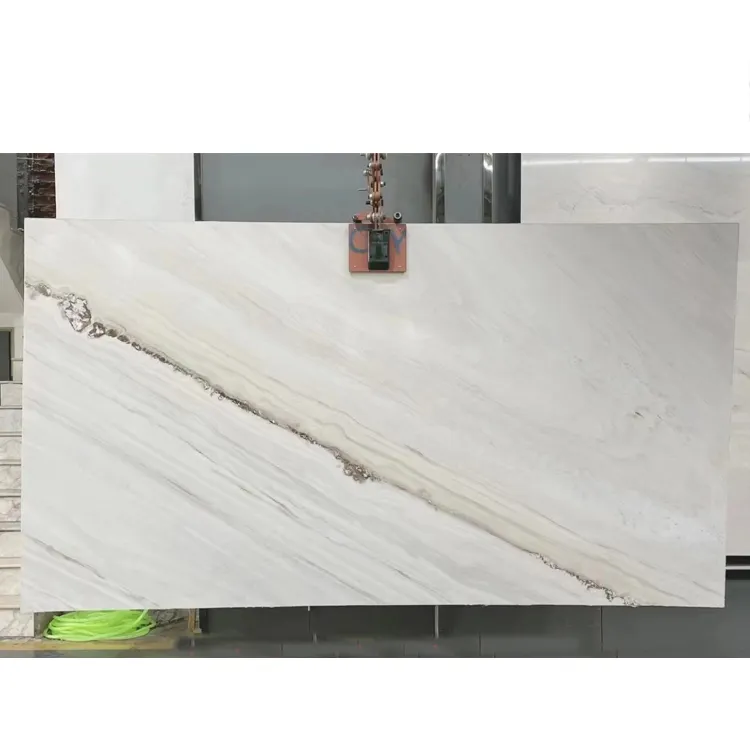 Luxury Stone Italy Palissandro Classico White Marble Slabs for Building