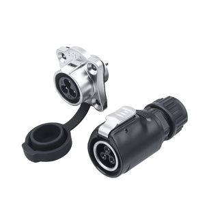 IP68กันน้ำ<span class=keywords><strong>2</strong></span> <span class=keywords><strong>3</strong></span> 4 5 7 8 9 PIN LP Series ปลั๊กอินอุตสาหกรรมสำหรับการบินการเชื่อมต่อแบบรวดเร็ว LP16ตัวผู้และตัวเมีย - Product Image 1