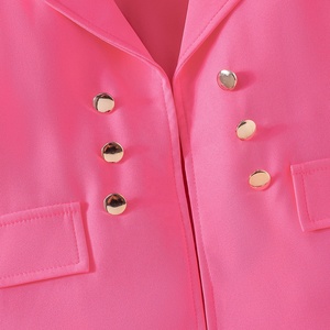 ชุดเสื้อผ้าเด็กผู้หญิงสไตล์หวานสำหรับฤดูใบไม้ผลิและฤดูใบไม้ร่วง เสื้อแขนกุดผูกโบว์ + กางเกง + เสื้อคลุมแขนยาว ชุด 3 ชิ้น ผลิตจากโพลีเอสเตอร์ 100% ระบายอากาศได้ดี - Product Image 5