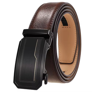 LY36-24559-1 Cinturón <span class=keywords><strong>de</strong></span> <span class=keywords><strong>Cuero</strong></span> Ajustable <span class=keywords><strong>para</strong></span> <span class=keywords><strong>Hombre</strong></span>, Cinturones <span class=keywords><strong>de</strong></span> <span class=keywords><strong>Cuero</strong></span> Negro <span class=keywords><strong>para</strong></span> <span class=keywords><strong>Hombre</strong></span> <span class=keywords><strong>de</strong></span> Negocios con Hebilla Automática - Product Image 4
