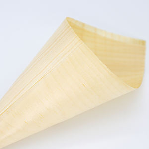 Cônes de collation en bois portables-Supports écologiques pour les aliments pour doigts - Product Image 1