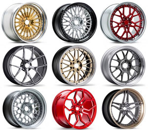 Jantes forgées 5x114.3 26 <span class=keywords><strong>pouces</strong></span> concaves à déport profond, accessoires <span class=keywords><strong>pour</strong></span> pneus, chrome, 3 pièces, jantes de voiture de tourisme à verrouillage de <span class=keywords><strong>jante</strong></span> - Product Image 4