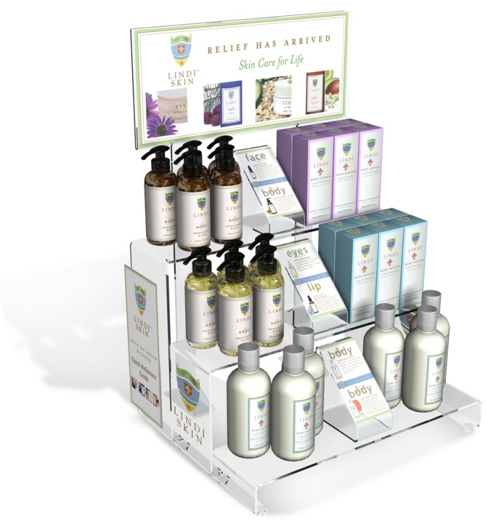 Countertop Biodynamic Products Display Stand for Cosmetics Store — view 5