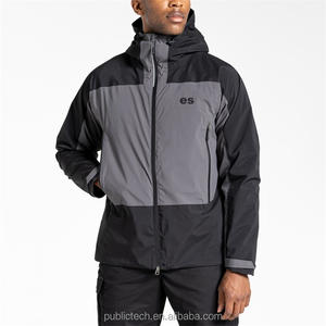 Chaqueta deportiva ligera Softshell personalizada con capucha cortavientos para hombre chaqueta impermeable transpirable activa - Product Image 1