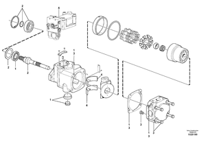 Pompe hydraulique principale d'excavatrice VOE15043454 15043454 VOE15063350 15063350 VOE11173536 pour L180E L180F L180F HL L220D L220E - Product Image 3