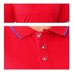 Summer Time Short-Sleeved Polo Shirts for Milk Tea Shop Caterers Hotpot Restaurants Wicks Away Moisture Restaurant Bar Uniforms - Product Image 6