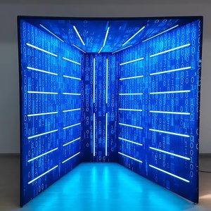 360 gian hàng ảnh dẫn bao vây Cong 360 video máy ảnh gian hàng Backdrop tường xách tay Gối Photo Booth Backdrop - Product Image 2