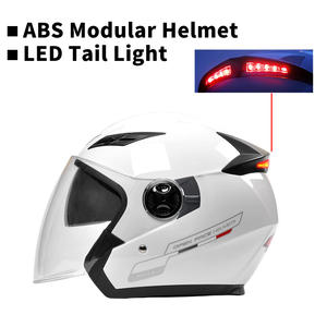 Casques de <span class=keywords><strong>moto</strong></span> ABS personnalisés à prix abordable avec feux arrière LED, casques de <span class=keywords><strong>moto</strong></span> en coton, casques demi-visage personnalisés, fabricants de casques de <span class=keywords><strong>moto</strong></span> - Product Image 2