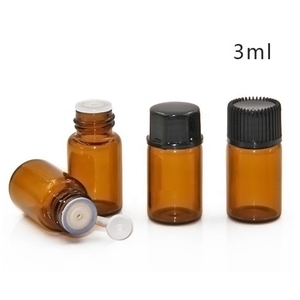 LLG Vente en gros 1ml 2 flacons vides Emballage 3 5 petits flacon essentiel en verre ambré pour poudre de parfum - Product Image 3