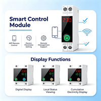 Disjoncteur miniature intelligent Tuya WiFi 1-63A AC 230V avec contrôle à distance et surveillance de la consommation en temps réel