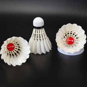 Dunrun <span class=keywords><strong>Dr</strong></span>-14 Shuttle Hoge Duurzame Goede Vlucht Ganzenveer Badmintonbal 2 Lagen Voor Sporttoernooigebruik - Product Image 1