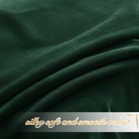 Moderne Solide Couleur Polyester Vert Foncé 100% Cantonnière Occultante Conception Fenêtre Maison De Luxe Velours Rideaux Pour Le Salon