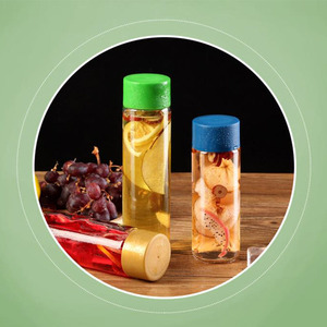 Bouteille en verre Oshow Cylindre 500ml 250ml pour boissons, style <span class=keywords><strong>Voss</strong></span>, bouteille de jus en verre <span class=keywords><strong>1L</strong></span> 750ml 800ml avec bouchon à vis pour <span class=keywords><strong>eau</strong></span> <span class=keywords><strong>Voss</strong></span> - Product Image 5