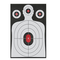 Fabrikneue fluoreszierende Splatter-Burst-Schießzielscheibe mit sofortigem Feedback – Silhouettenpapier für Indoor- und Outdoor-Taktiktraining und Zubehör