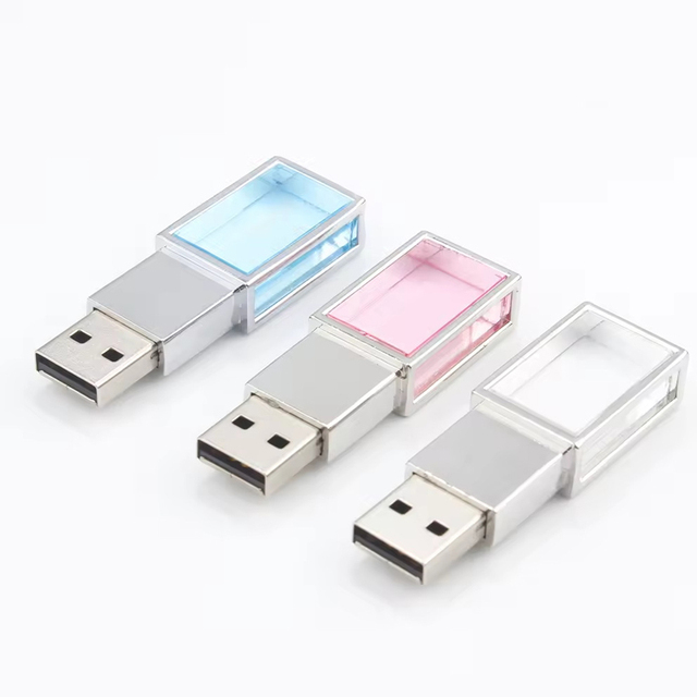 New Crystal USB Flash Drive with Logo