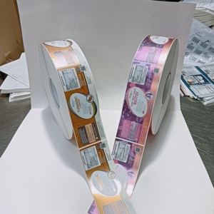 Autocollants adhésifs de bouteille pour complément <span class=keywords><strong>alimentaire</strong></span> <span class=keywords><strong>Chrome</strong></span> argent brillant étiquettes d'emballage en rouleau étanche étiquette de pilule de médecine personnalisée - Product Image 2