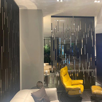 Sunsbuild Cloison pliante en acier inoxydable découpée au laser, design bohème, thème sportif, cloison multifonctionnelle pour la maison