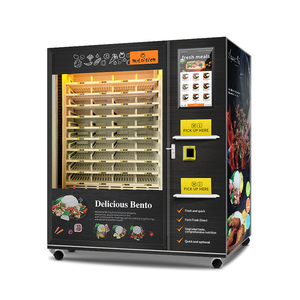 Haloo Máy bán hàng tự động Nhà cung cấp <span class=keywords><strong>CE</strong></span> chứng nhận đầy đủ tự động lò vi sóng sưởi ấm với-18 ℃ lưu trữ thực phẩm nóng Hộp Ăn Trưa Máy bán hàng tự động với màn hình cảm ứng - Product Image 3