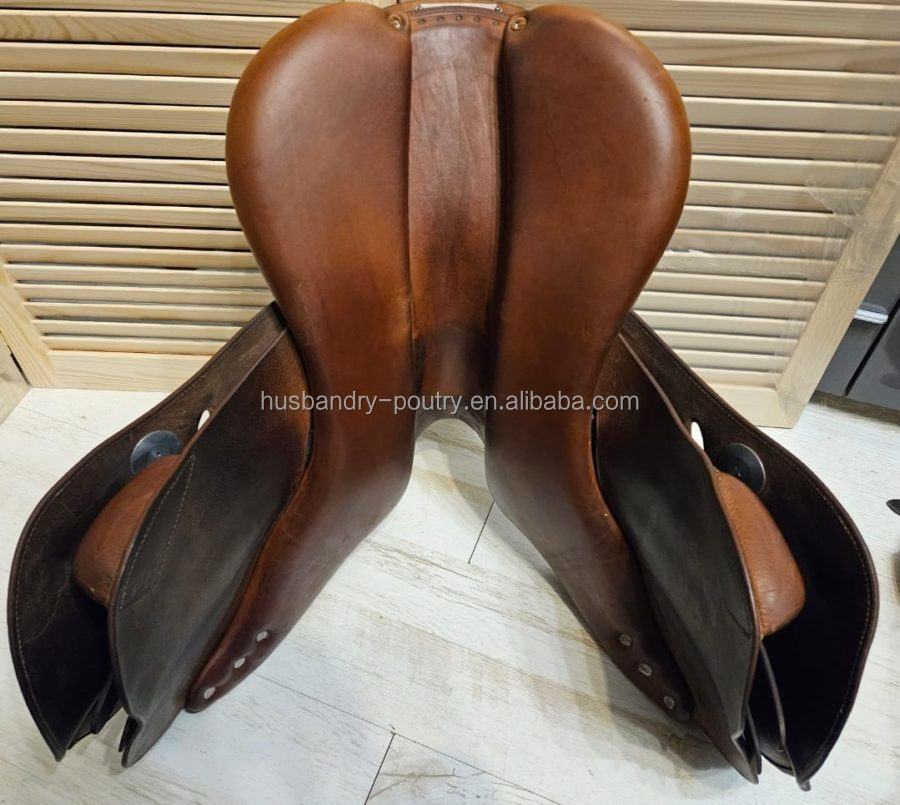 Selle De Cheval En Cuir (occasion) Avec Coussin – Idéale Pour Balades Et Dressage