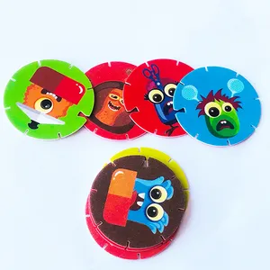 لعبة ألغاز ثلاثي الأبعاد من البلاستيك من البولي بروبلين للبيع بالجملة ألعاب من مجموعة اصنعها بنفسك بطاقة ثلاثية الأبعاد tazo