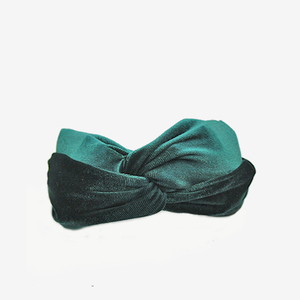 Accessoires de Cheveux de mode Large Bande De Cheveux Élégant Rétro Grand Arc <span class=keywords><strong>Vert</strong></span> <span class=keywords><strong>Velours</strong></span> Bandeau - Product Image 5