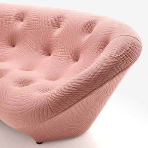 Sofá de Dos Plazas de Lujo con Respaldo Alto y Forma Orgánica Icónica, Estilo Media Luna, para Villa Contemporánea - Product Image 6