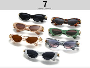 Lunettes de soleil <span class=keywords><strong>vintage</strong></span> œil de chat de marque, lunettes de soleil œil de chat de luxe pour femmes, lunettes de soleil <span class=keywords><strong>vintage</strong></span> œil de chat pour femmes, nouvelle mode - Product Image 4