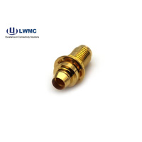 Conectores hembra RF soldadura montada en mamparo hembra SMA para cable 141