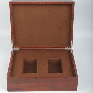 Caja de Almacenamiento Rectangular de Madera Natural MDF Hecha a Mano, Organizador de Bolsitas de Té y Cosméticos, con Logotipo Estampado en Caliente, Empaque de Regalo Artesanal - Product Image 6