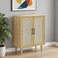 Meuble buffet à chaussures moderne en bois à 2 portes, style simple, décoré, durable, gain de place, pour salon, bar à domicile