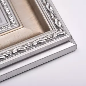 Luxe Muur Art Decor Barokke Spiegel Frames Zilver Foto Houten Frame