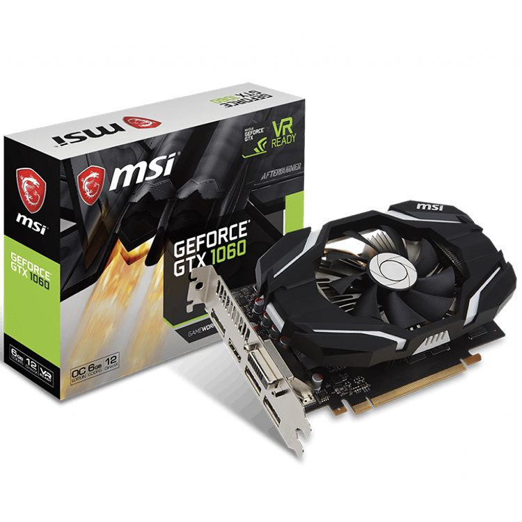 MSI NVIDIA GeForce GTX 1060 6G 6GB 192 비트 GDDR5 메모리 지원 데스크탑이있는 게임용 그래픽 카드 사용