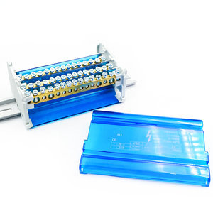 Conector de bloque de terminales aislado de distribución de energía <span class=keywords><strong>unipolar</strong></span> modular de montaje en Panel de carril Din eléctrico WDH 415 - Product Image 1