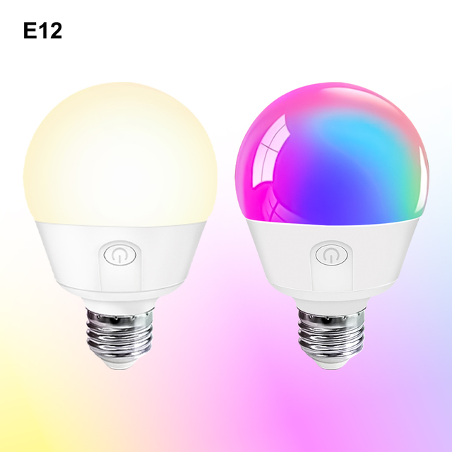 E12 Plastic LED Bulb 120V Equivalent E12 Standard Base Bulb Dimmable 5000 Hour Lifetime