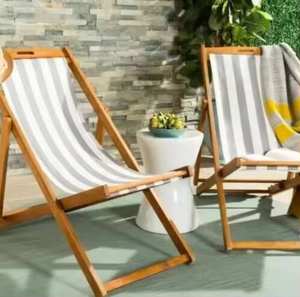 Portable Modern Solid Wood Oxford Folding <b>Lounge</b> <b>Chair</b> <b>Outdoor</b> Sun Lounger for Home Office Garden Beach Hotel Use - Product Image 2