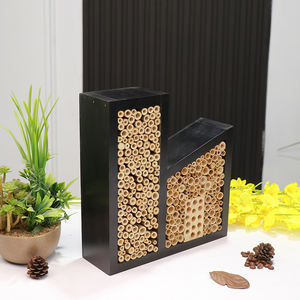 ผู้ผลิตแขวนไม้โรงแรมไม้ไผ่ก่ออิฐรังผึ้งบ้านแมลงตกแต่งสวนไม้ธรรมชาติบ้านแมลงผึ้ง - Product Image 4