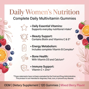 Gomitas Multivitamínicas para Mujer OEM ODM, 120 Unidades, Proveedor de Marca Privada al por Mayor - Product Image 2