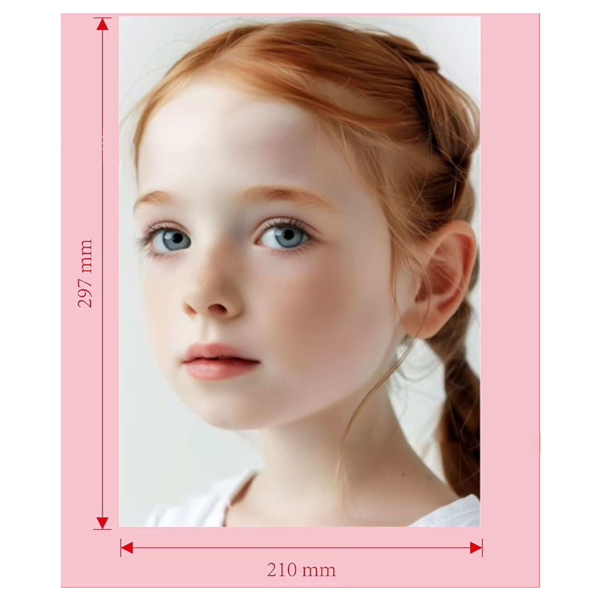 Foreign girl's side face practicing board