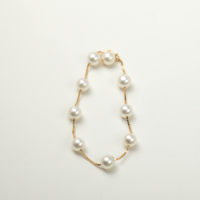 Pulsera de Lujo Hecha a Mano con Eslabones de Oro Sólido de 18K y Perlas Akoya, Joyería Fina Personalizada de Grado AAAAA