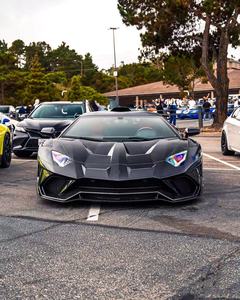 Pour Lamborghini Aventador LP700 Kit de carrosserie en Fiber de carbone LP700 <span class=keywords><strong>SVR</strong></span> pare-chocs avant et arrière Spoilers capot - Product Image 4