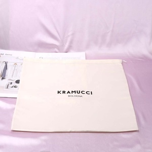 Personalized Custom Logo Printing Thick Matte Satin <b>Dust</b> <b>Bag</b> for Lingerie Handbag Drawstring Hair Gift Packing Silk Satin Pouch - Product Image 2